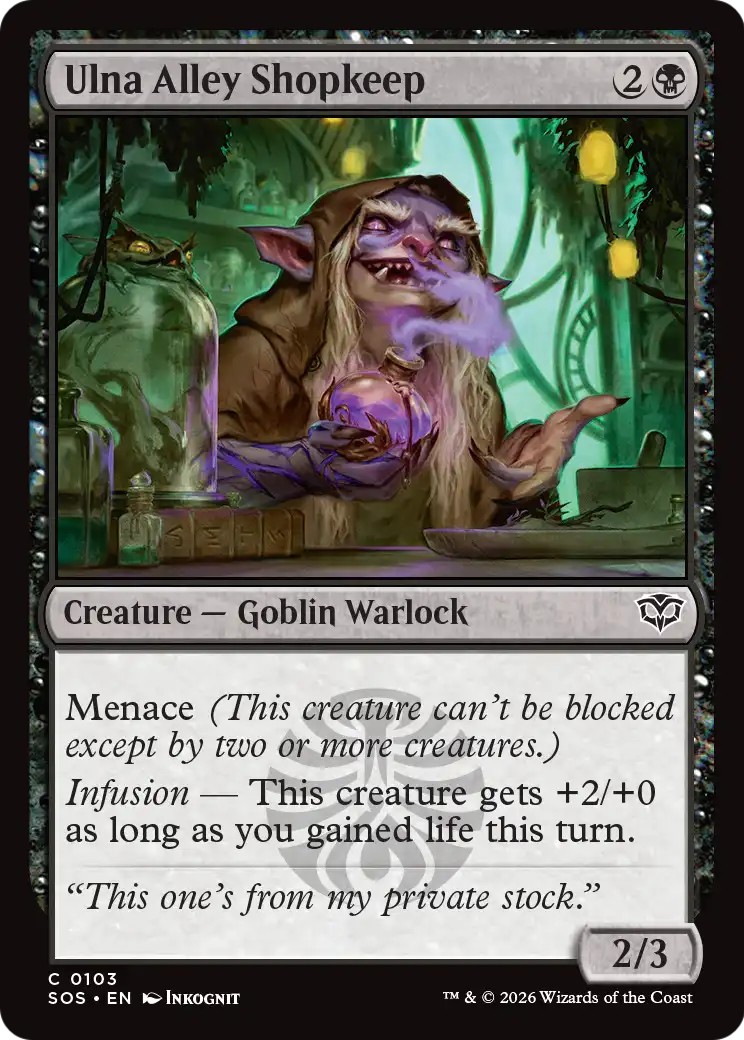 2026 Magic: The Gathering Secrets of Strixhaven 2026 Magic: The Gathering Secrets of Strixhaven #103 trading card