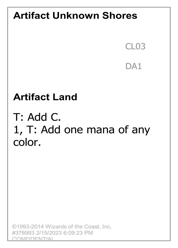 Artifact Unknown Shores - Image 1