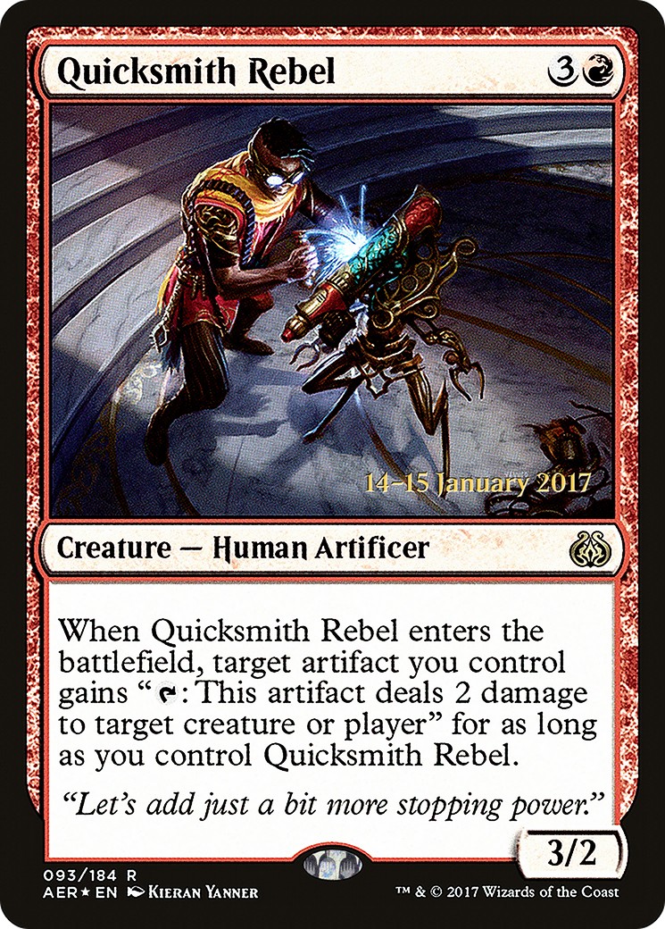 2017 Magic: The Gathering Aether Revolt Promos 2017 Magic: The Gathering Aether Revolt Promos #93s trading card