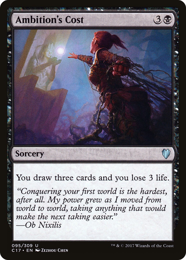 Ambition's Cost (Uncommon · Normal) · 2017 · Commander 2017