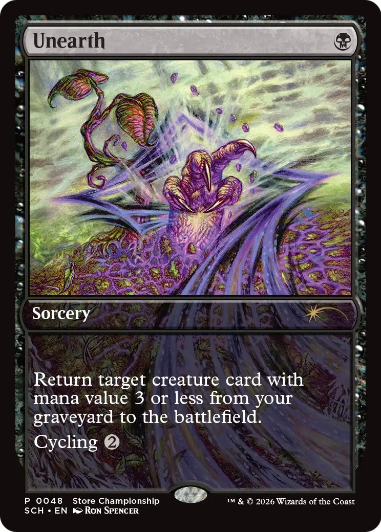 2026 Magic: The Gathering Store Championships Unearth #48 trading card