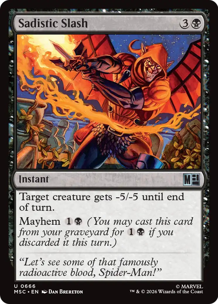 2026 Magic: The Gathering Marvel Super Heroes 2026 Magic: The Gathering Marvel Super Heroes #666 trading card