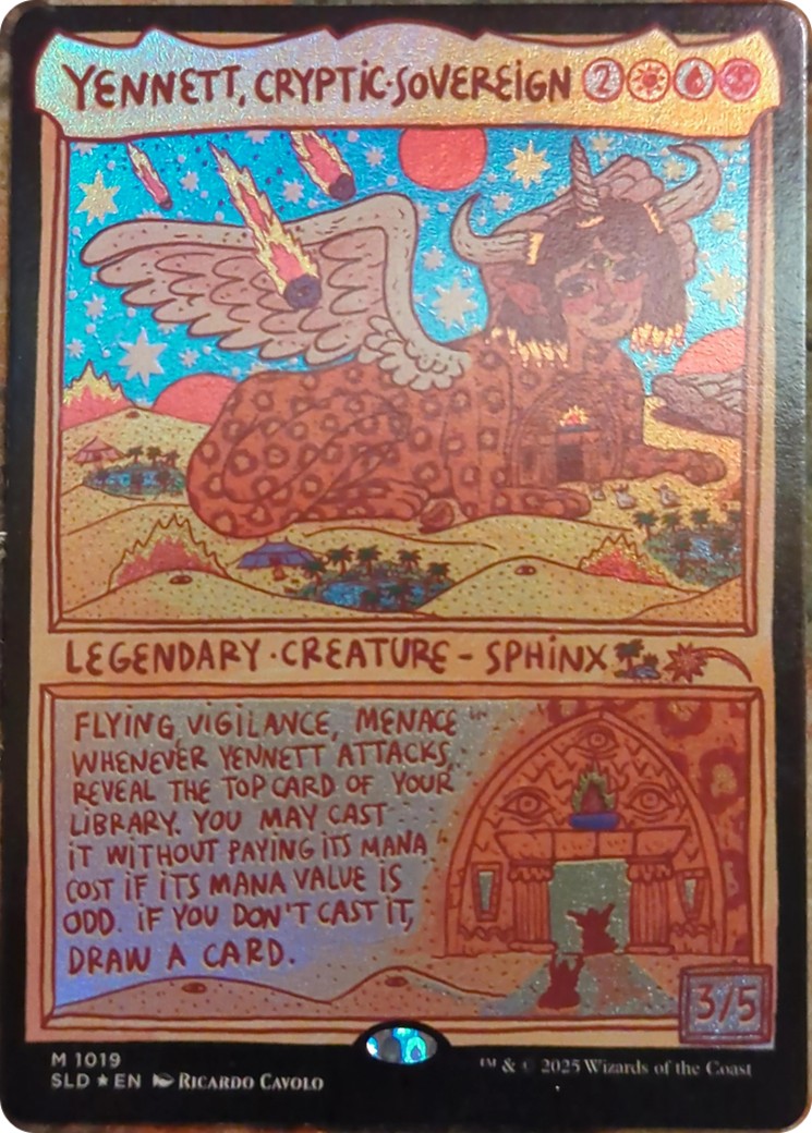 2026 Magic: The Gathering Secret Lair Drop Yennett, Cryptic Sovereign #1019 trading card