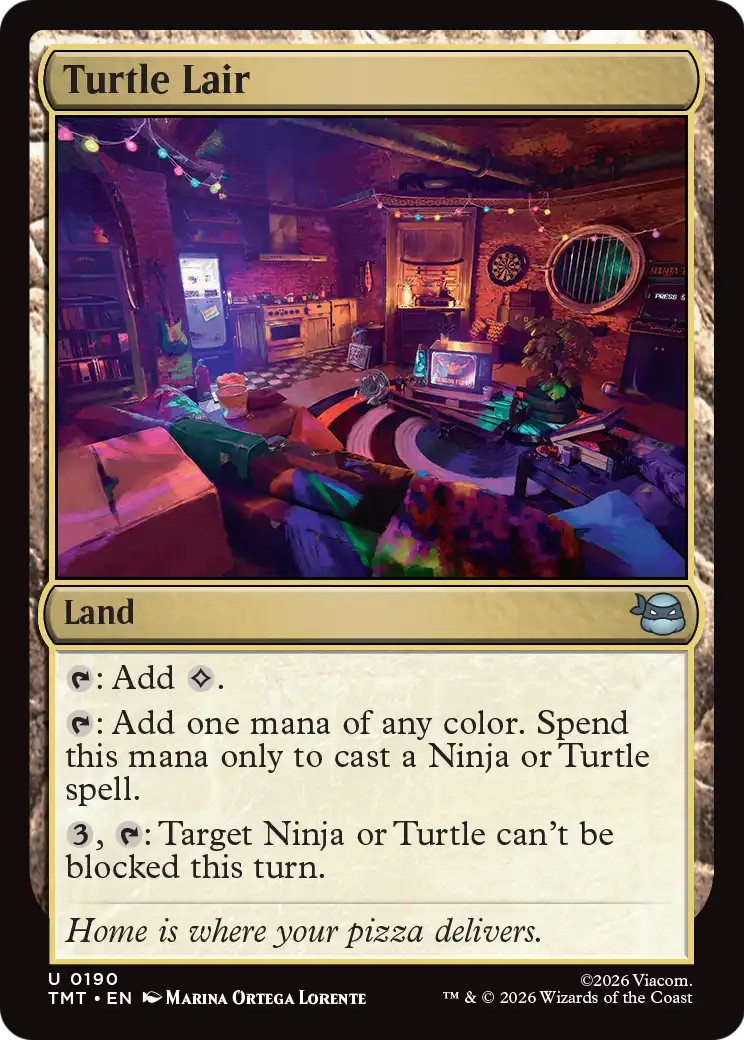 2026 Magic: The Gathering Teenage Mutant Ninja Turtles 2026 Magic: The Gathering Teenage Mutant Ninja Turtles #190 trading ca