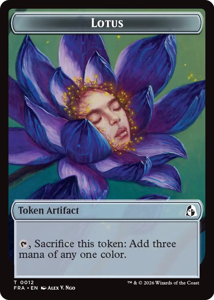2026 Magic: The Gathering Reality Fracture Tokens Lotus #12 trading card