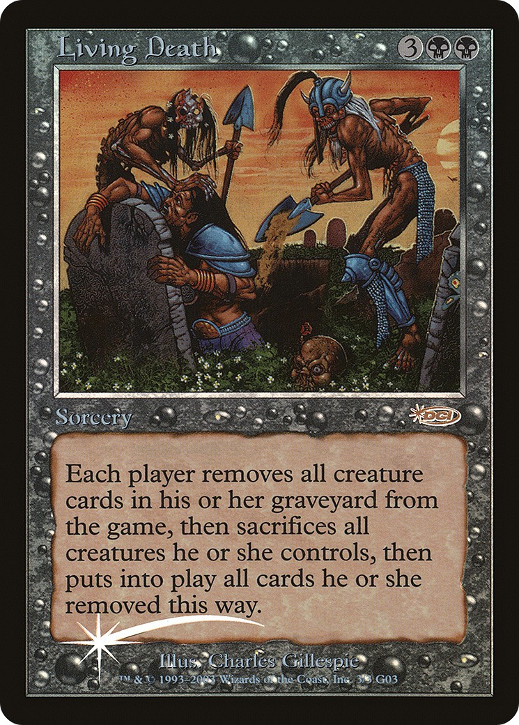 2003 Magic: The Gathering Judge Gift Cards Living Death #3 trading card