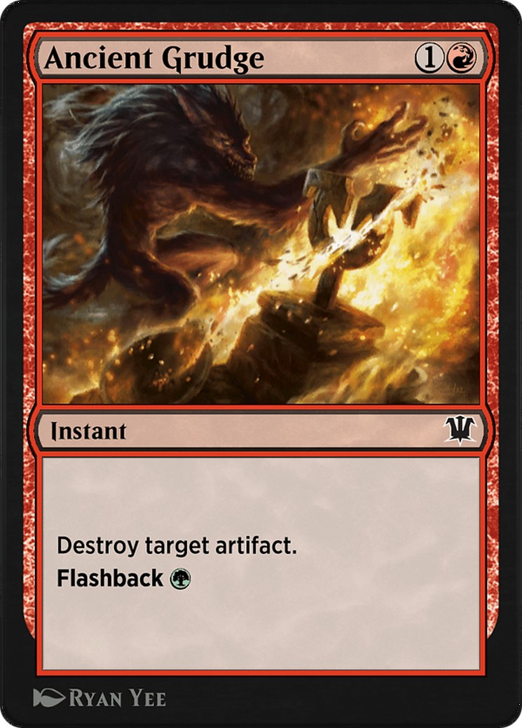 2021 Magic: The Gathering Historic Anthology 5 Ancient Grudge #12 trading card