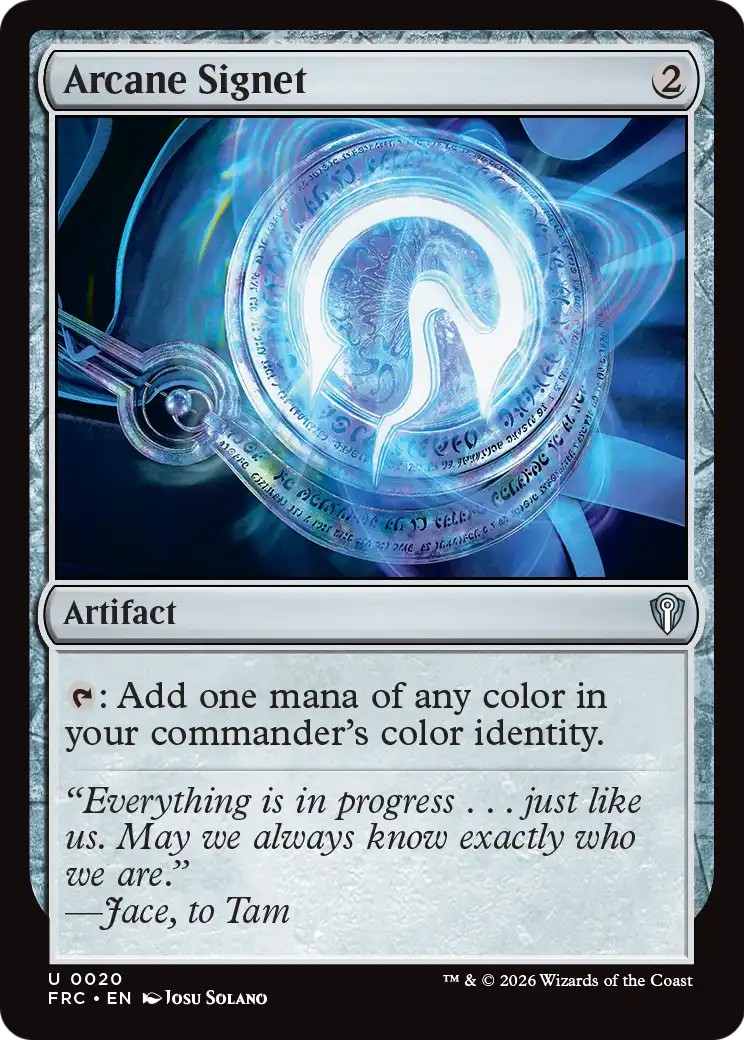 Arcane Signet (Commander · Uncommon · Normal) · 2026 · Reality Fracture