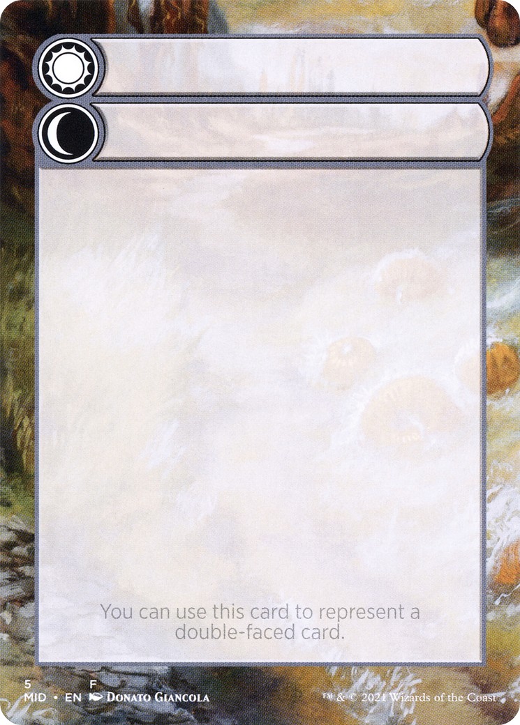2021 Magic: The Gathering Innistrad: Midnight Hunt Substitute Cards Double-Faced Substitute Card #5 trading card