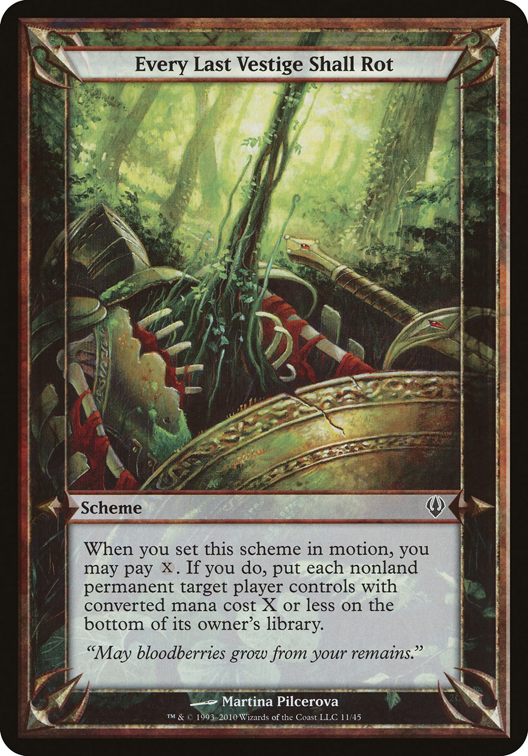 2010 Magic: The Gathering Archenemy Schemes Every Last Vestige Shall Rot #11★ trading card