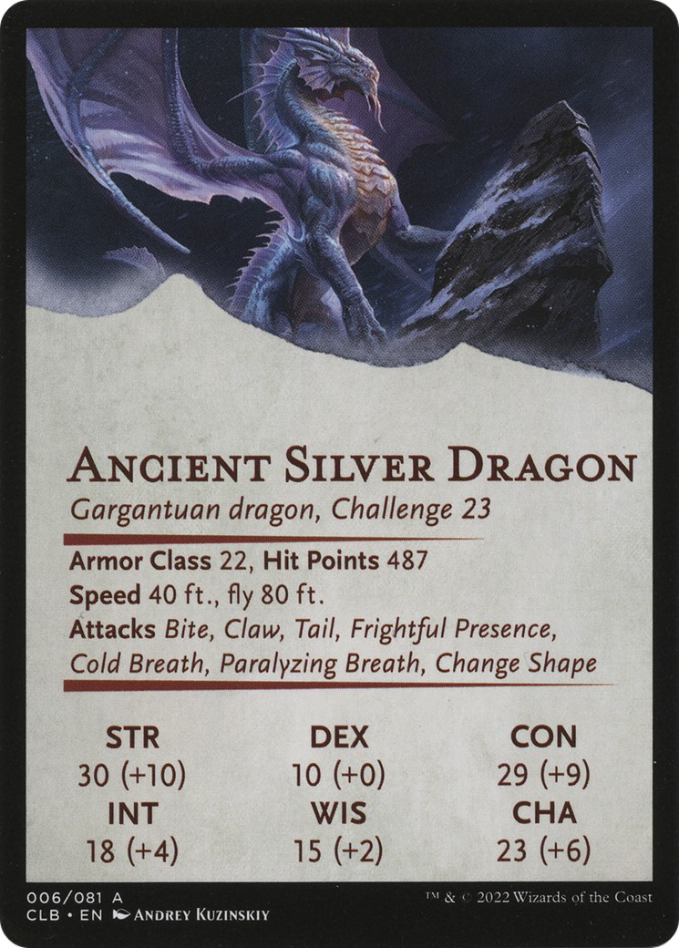 Ancient Silver Dragon // Ancient Silver Dragon thumbnail 2