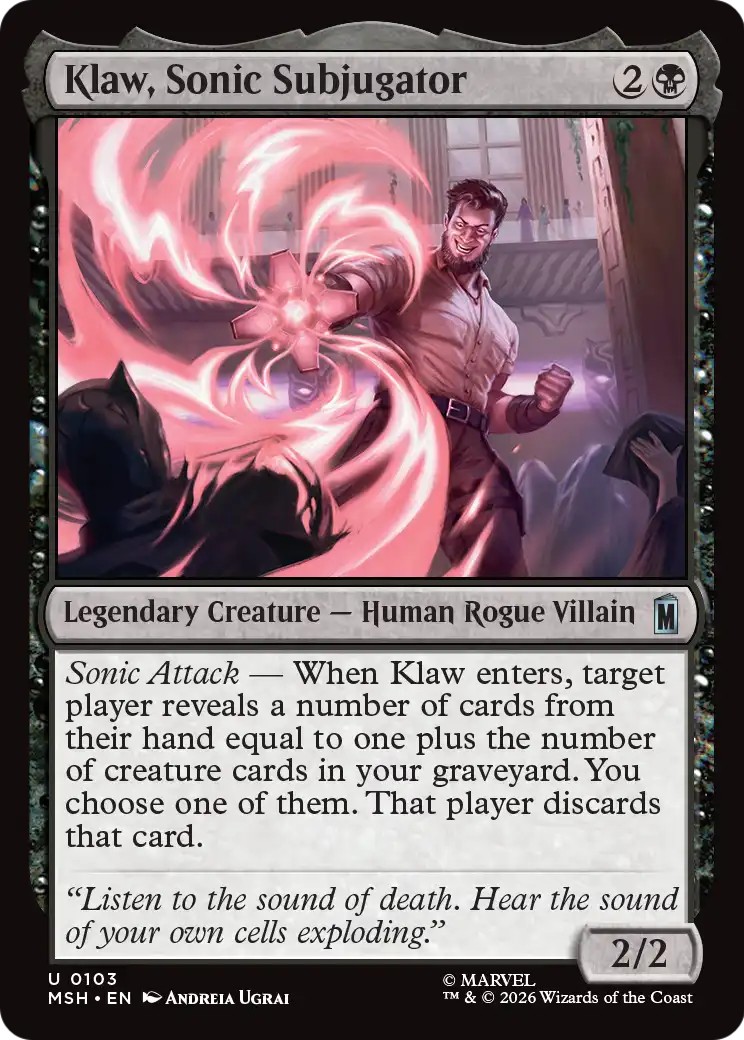 2026 Magic: The Gathering Marvel Super Heroes 2026 Magic: The Gathering Marvel Super Heroes #103 trading card