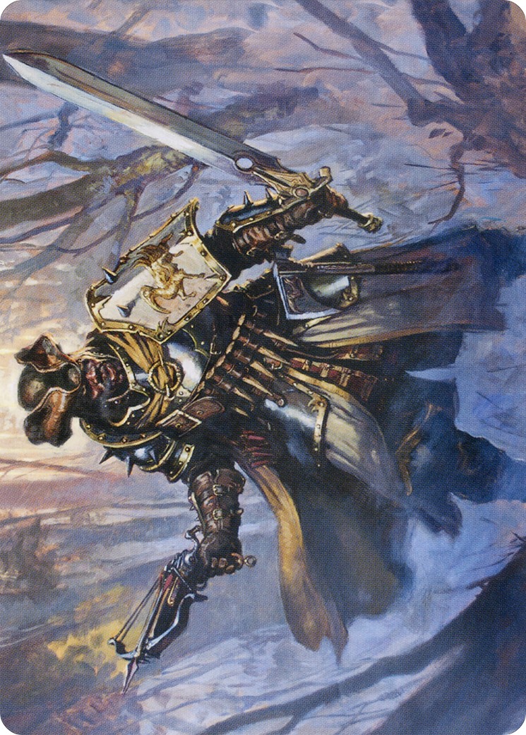 2021 Magic: The Gathering Midnight Hunt Art Series Brutal Cathar // Brutal Cathar #13 trading card