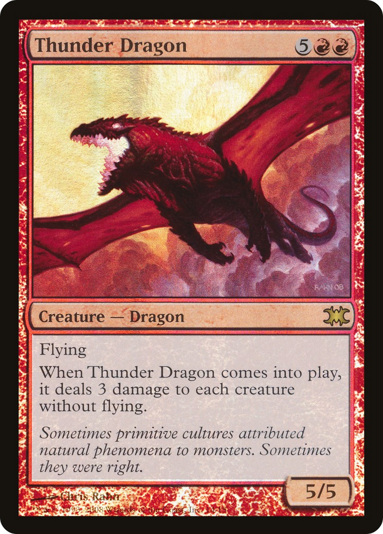 2008 Magic: The Gathering From the Vault: Dragons Thunder Dragon #14 trading card