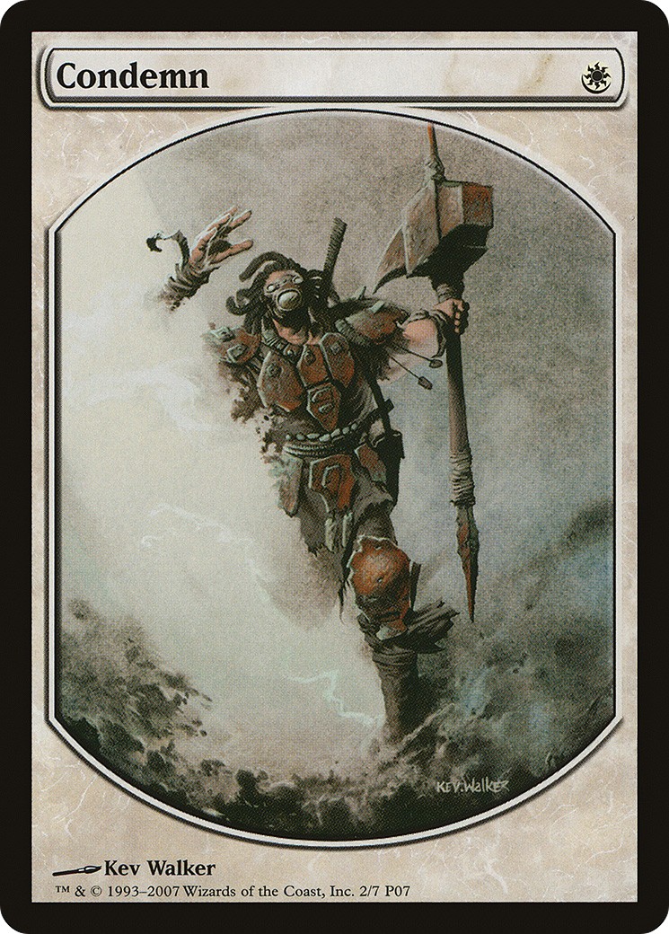 2007 Magic: The Gathering Magic Player Rewards Condemn #2 trading card