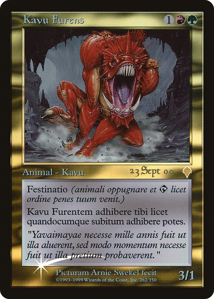 2000 Magic: The Gathering Invasion Promos 2000 Magic: The Gathering Invasion Promos #262 trading card