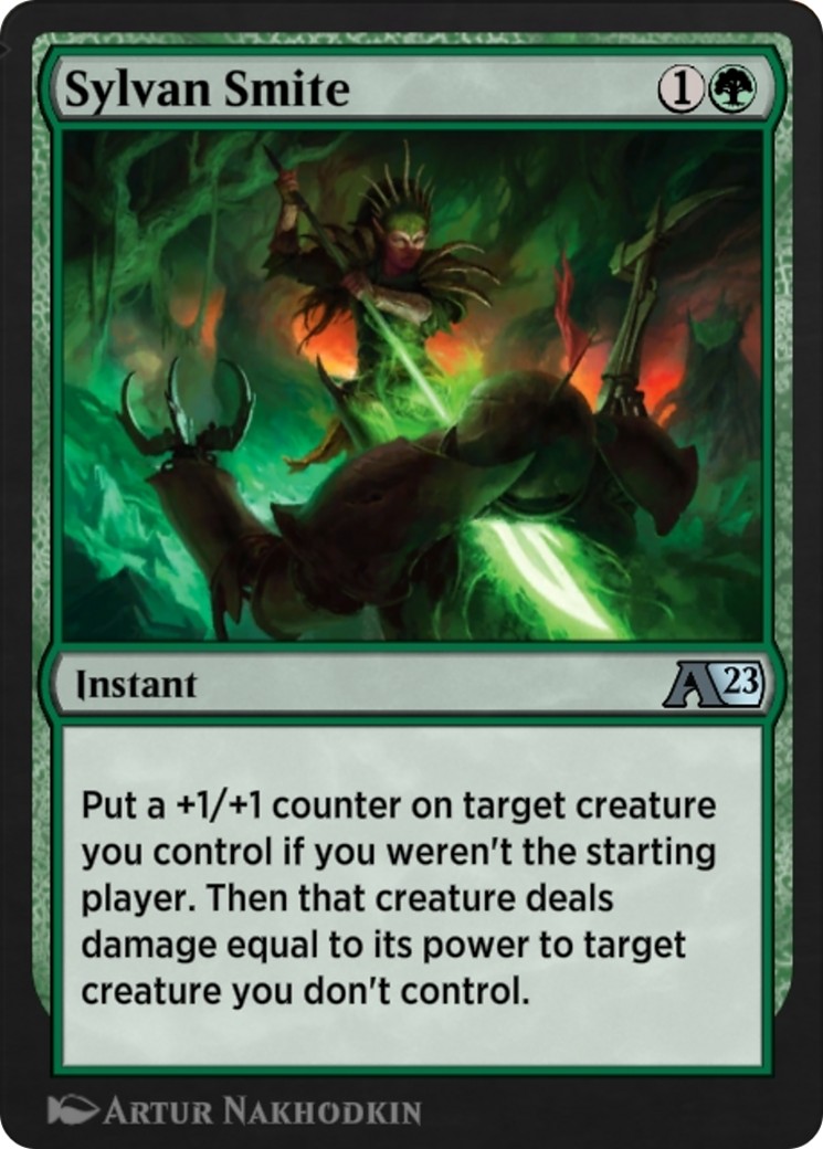2022 Magic: The Gathering Alchemy: The Brothers' War Sylvan Smite #15 trading card