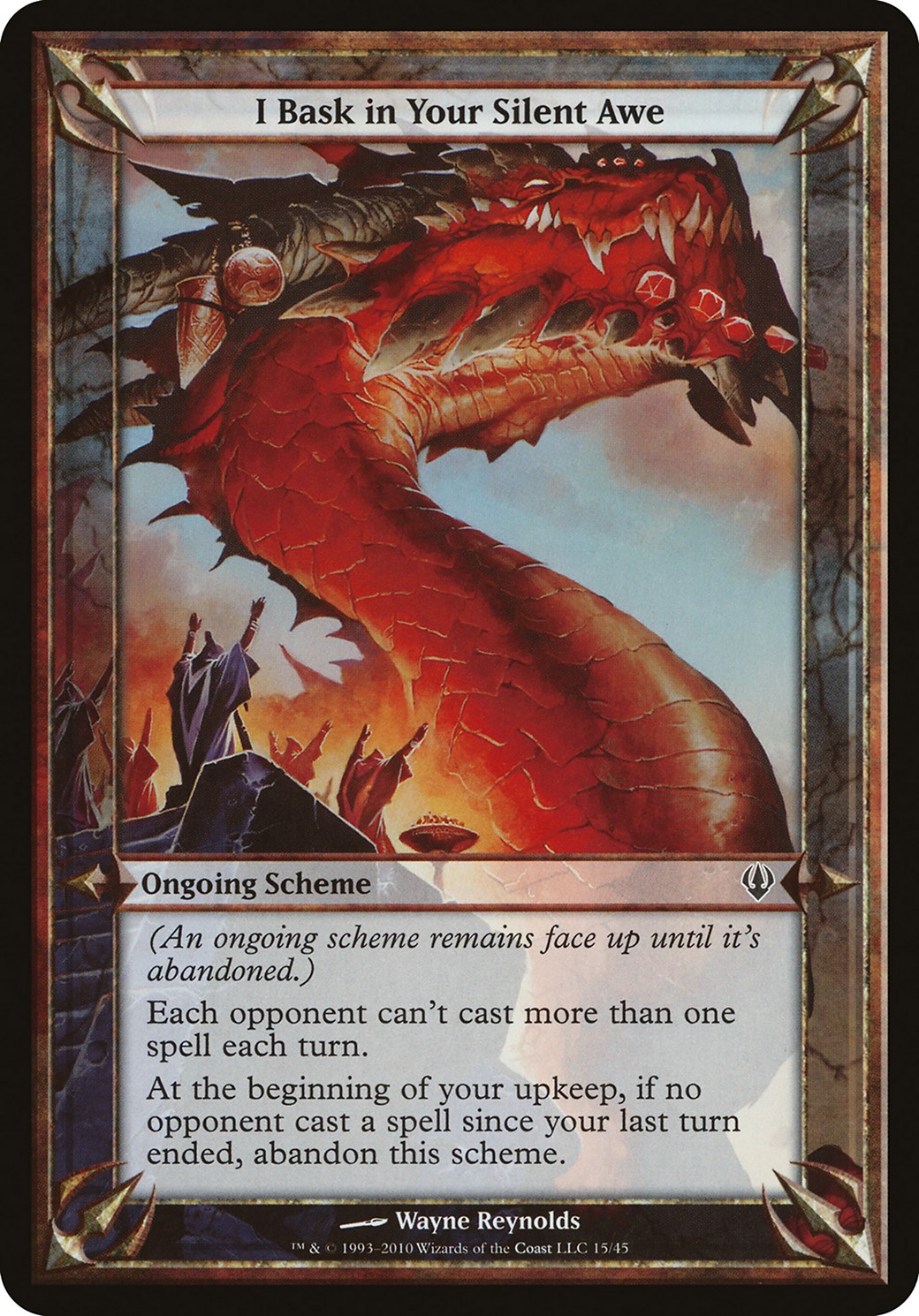 2010 Magic: The Gathering Archenemy Schemes I Bask in Your Silent Awe #15★ trading card