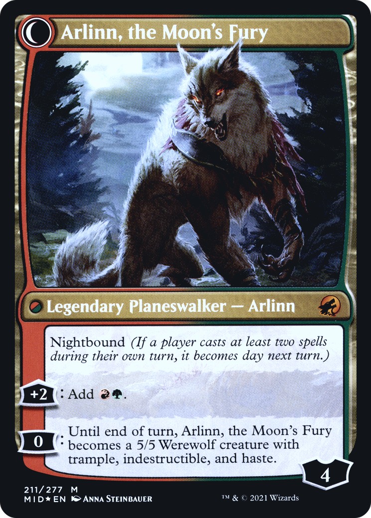 Arlinn, the Pack's Hope // Arlinn, the Moon's Fury thumbnail 2