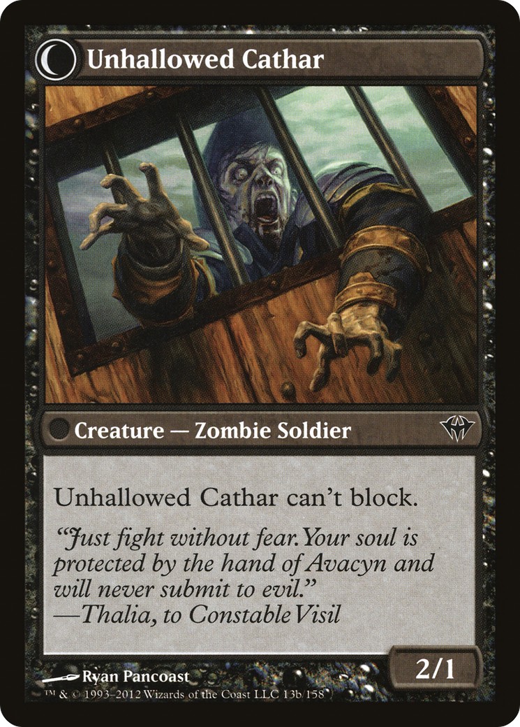 Loyal Cathar // Unhallowed Cathar thumbnail 2