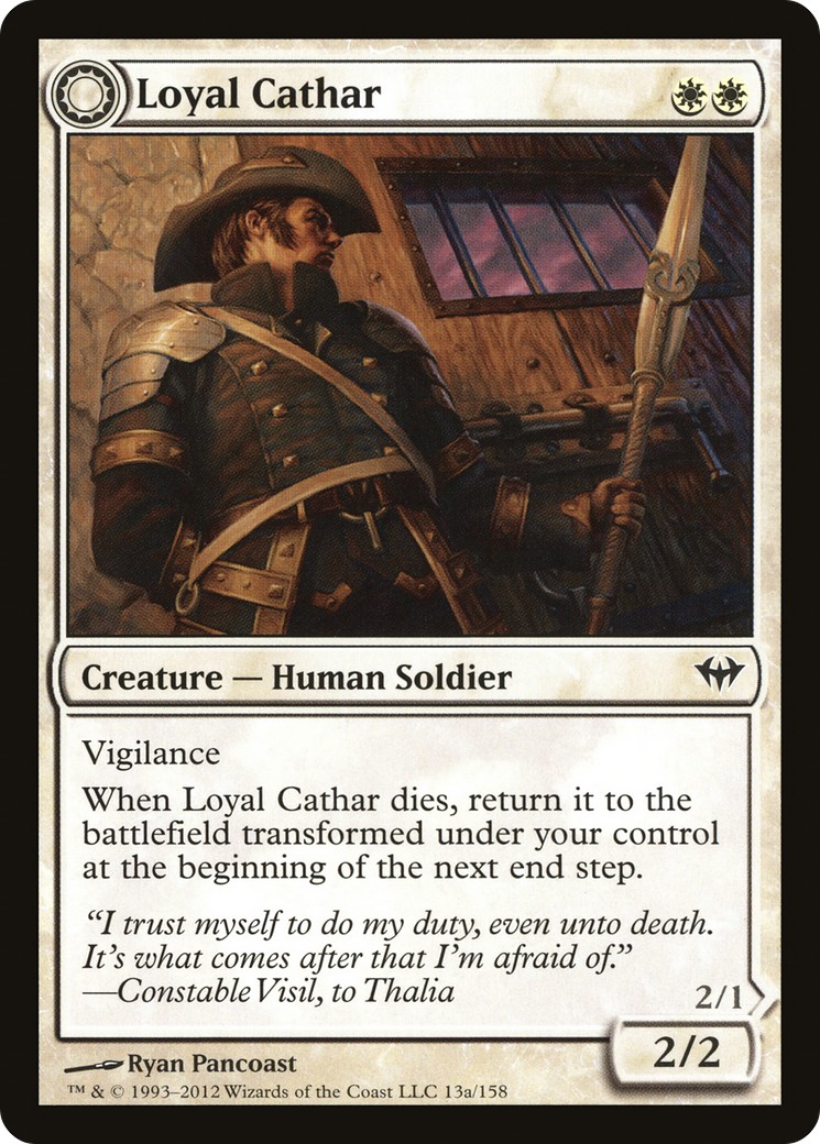 Loyal Cathar // Unhallowed Cathar - Image 1