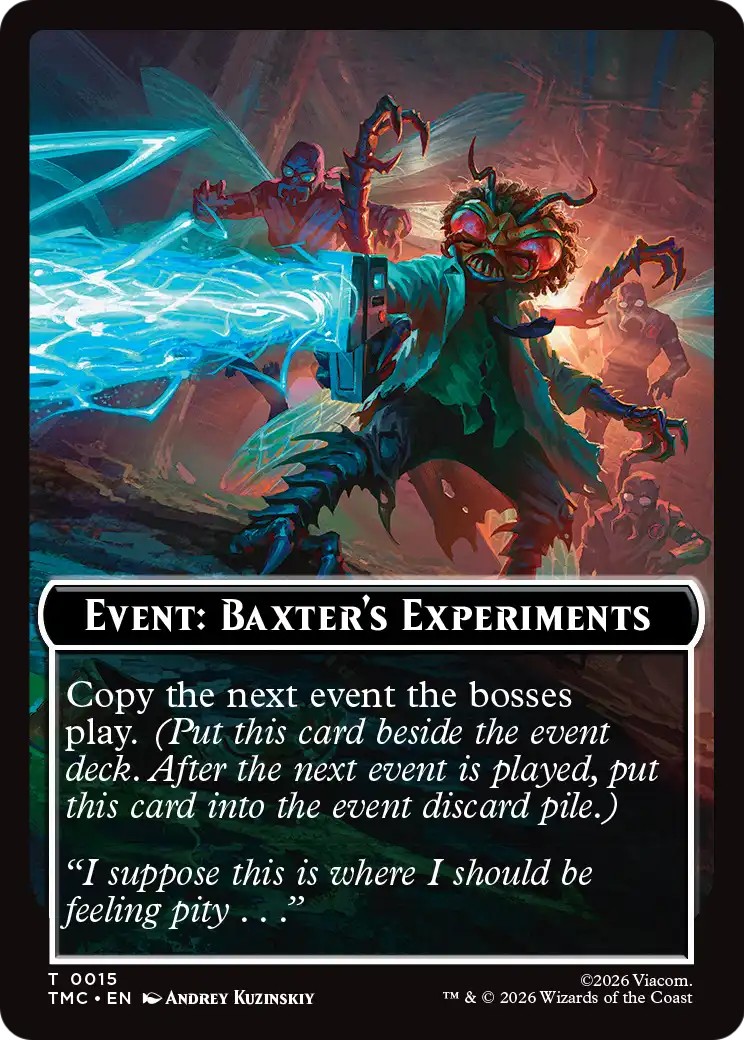 2026 Magic: The Gathering Teenage Mutant Ninja Turtles Eternal Tokens Event: Baxter's Experiments #15 trading card