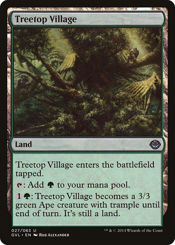 Treetop Village (Uncommon · Normal) · 2014 · Duel Decks Anthology: Garruk vs. Liliana