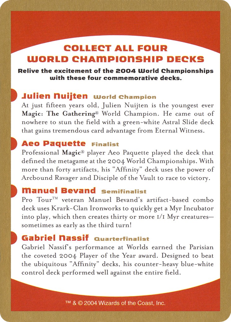 2004 World Championships Ad - Image 1