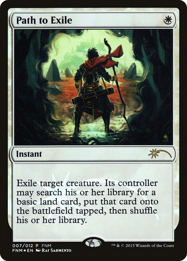 2015 Magic: The Gathering Friday Night Magic Path to Exile #7 trading card