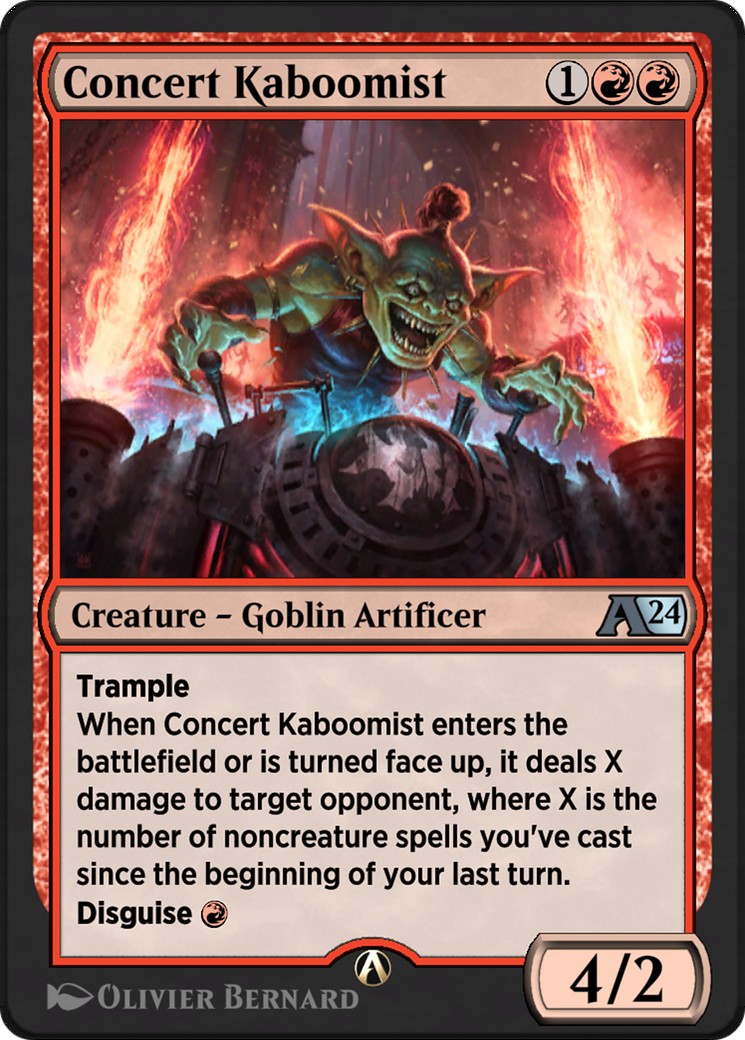 2024 Magic: The Gathering Alchemy: Murders at Karlov Manor Concert Kaboomist #14 trading card