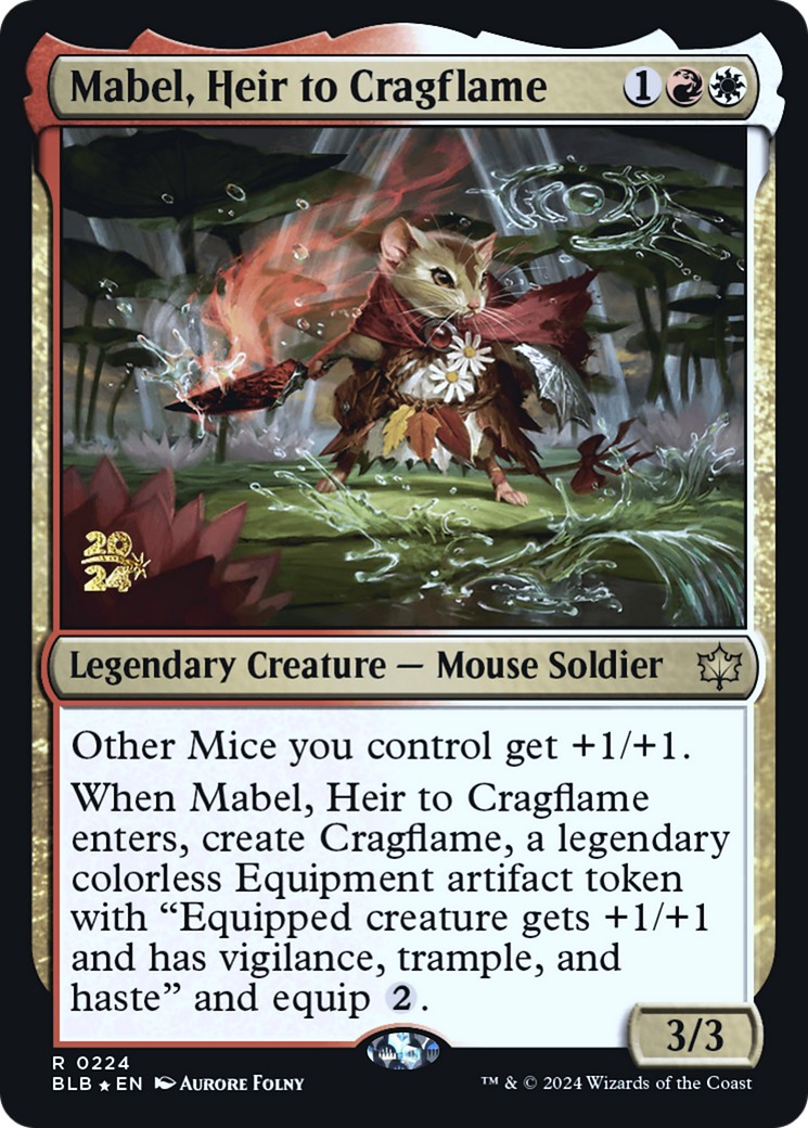 2024 Magic: The Gathering Bloomburrow Promos 2024 Magic: The Gathering Bloomburrow Promos #224s trading card