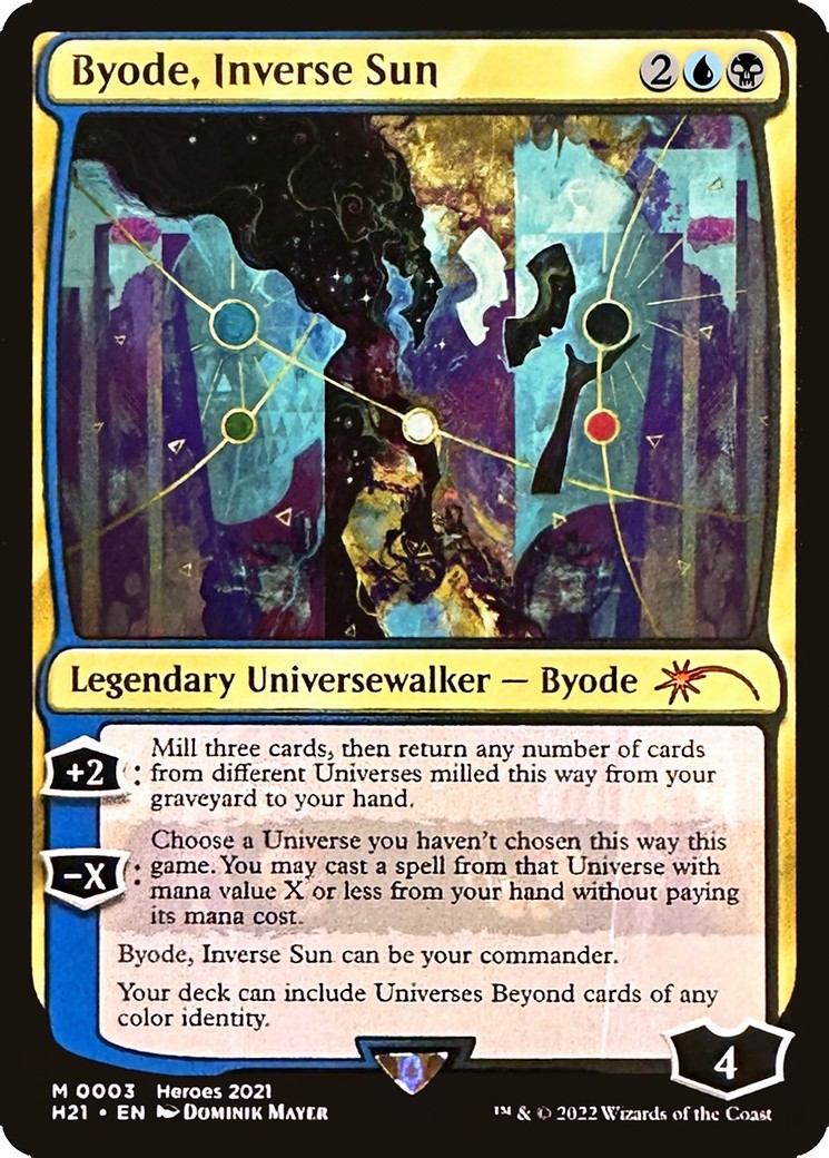 2022 Magic: The Gathering Heroes of the Realm Byode, Inverse Sun #3 trading card