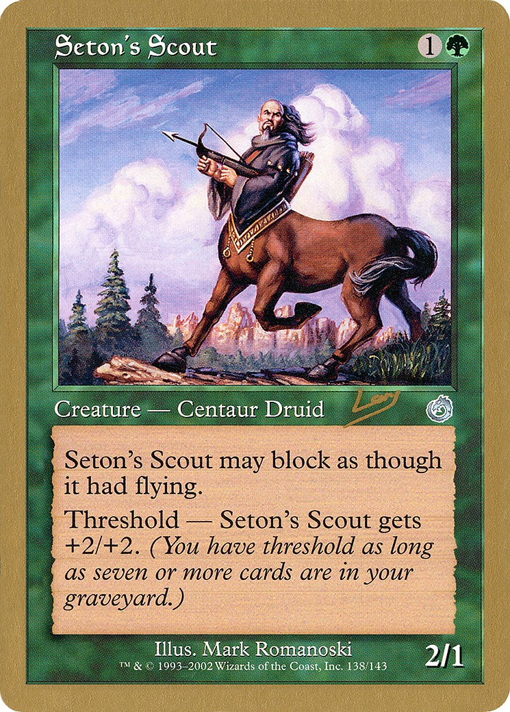 2002 Magic: The Gathering World Championship Decks 2002 Magic: The Gathering World Championship Decks #rl138 trading card