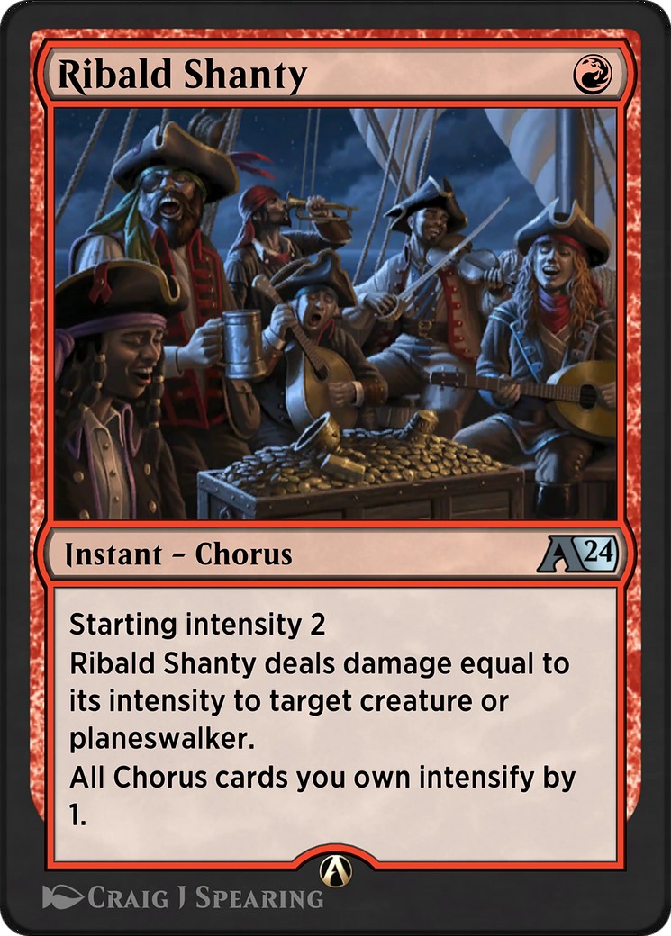 2023 Magic: The Gathering Alchemy: Ixalan Ribald Shanty #17 trading card
