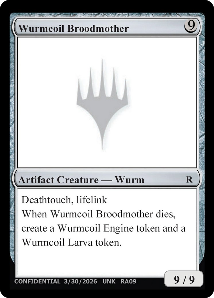 2026 Magic: The Gathering Unknown Event Wurmcoil Broodmother #RA09 trading card