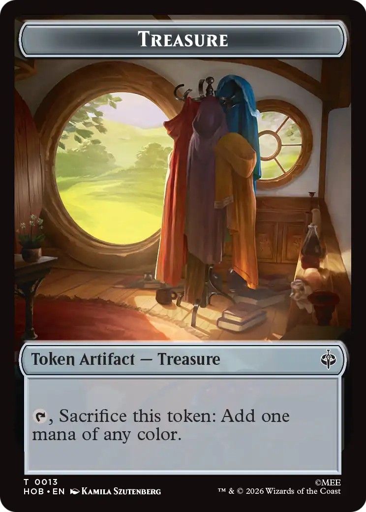2026 Magic: The Gathering The Hobbit Tokens Treasure #13 trading card