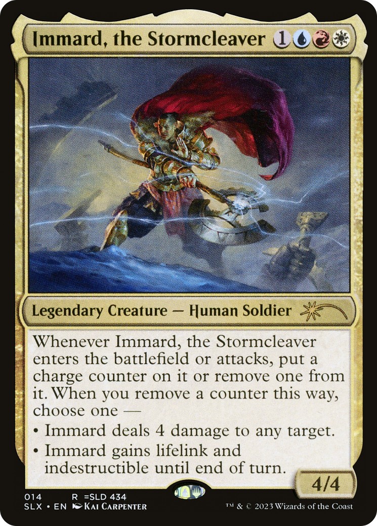 2023 Magic: The Gathering Universes Within Immard, the Stormcleaver #14 trading card
