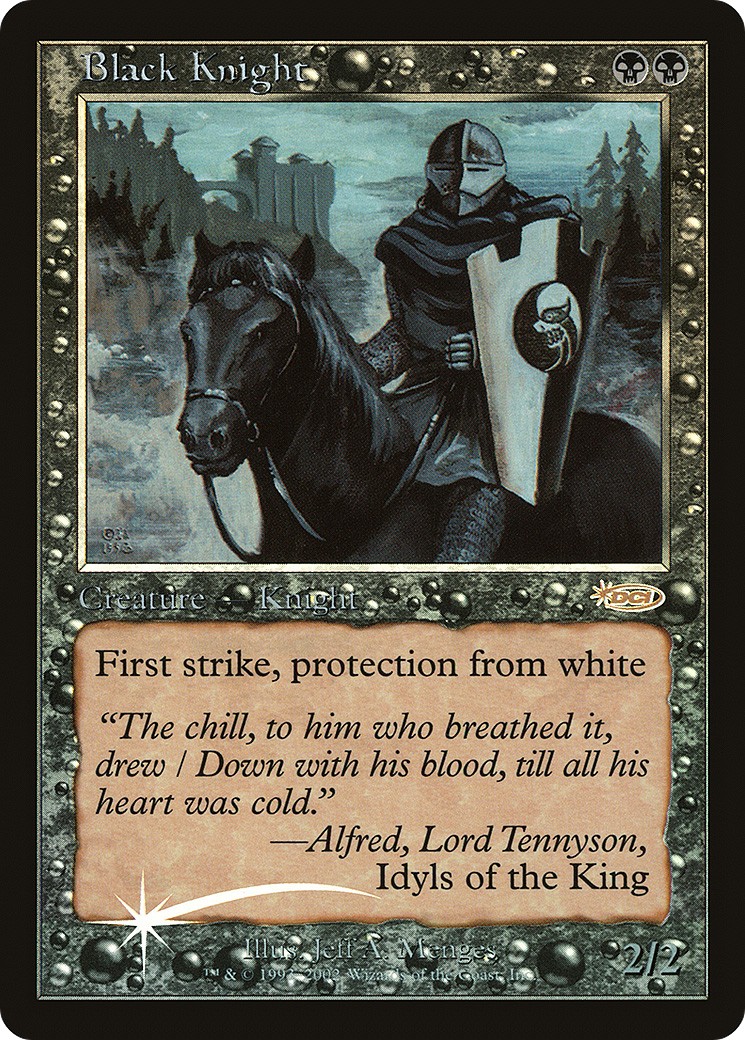 2002 Magic: The Gathering Friday Night Magic Black Knight #4 trading card