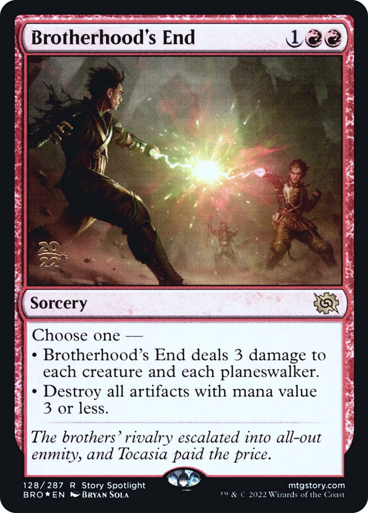 2022 Magic: The Gathering The Brothers' War Promos 2022 Magic: The Gathering The Brothers' War Promos #128s trading card