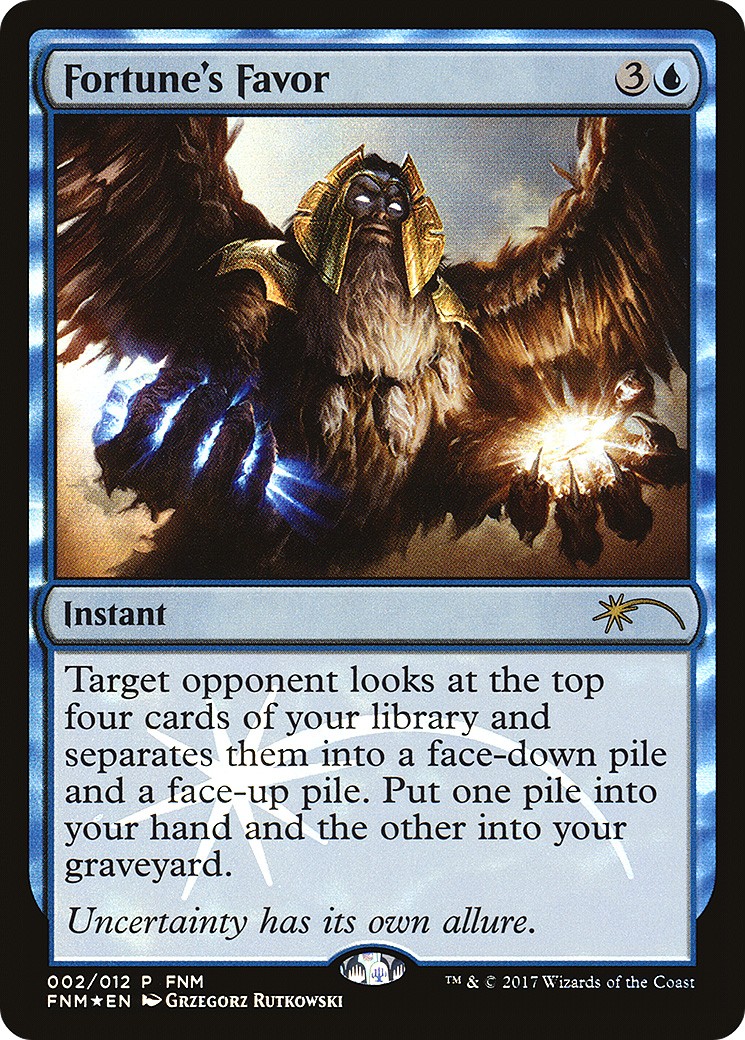 2017 Magic: The Gathering Friday Night Magic Fortune's Favor #2 trading card