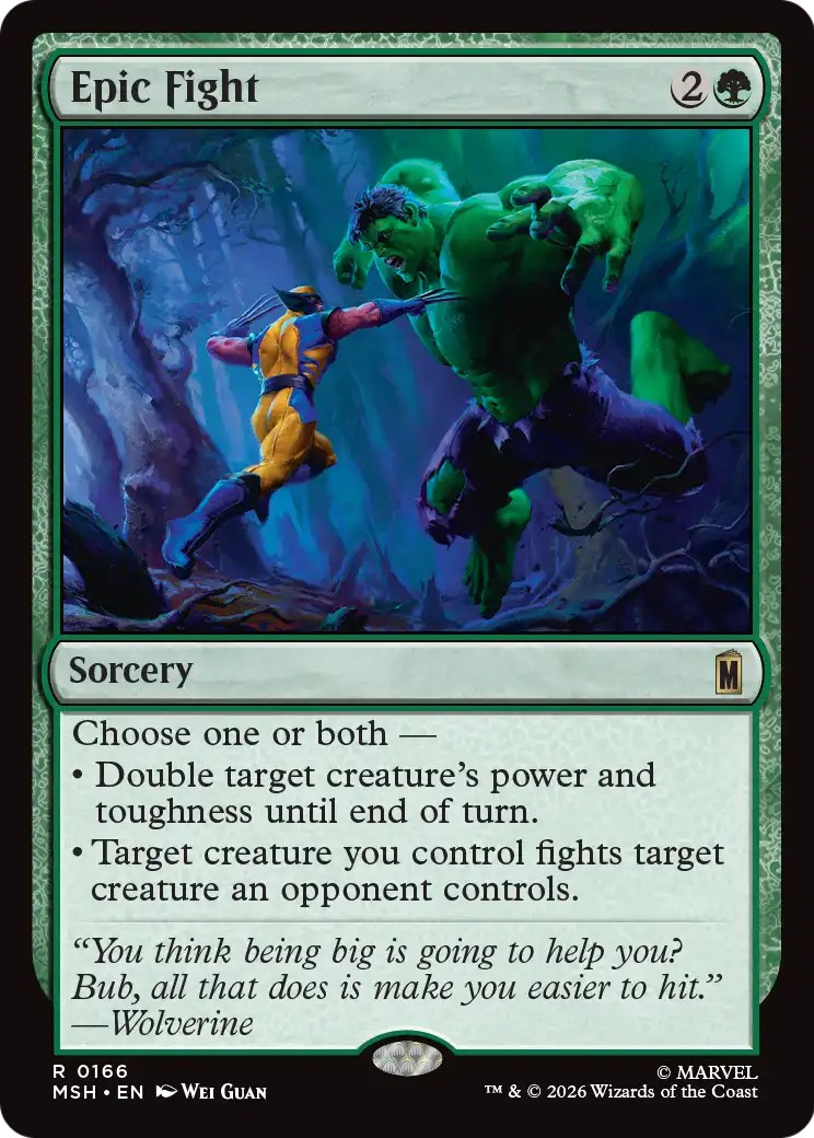 2026 Magic: The Gathering Marvel Super Heroes 2026 Magic: The Gathering Marvel Super Heroes #166 trading card