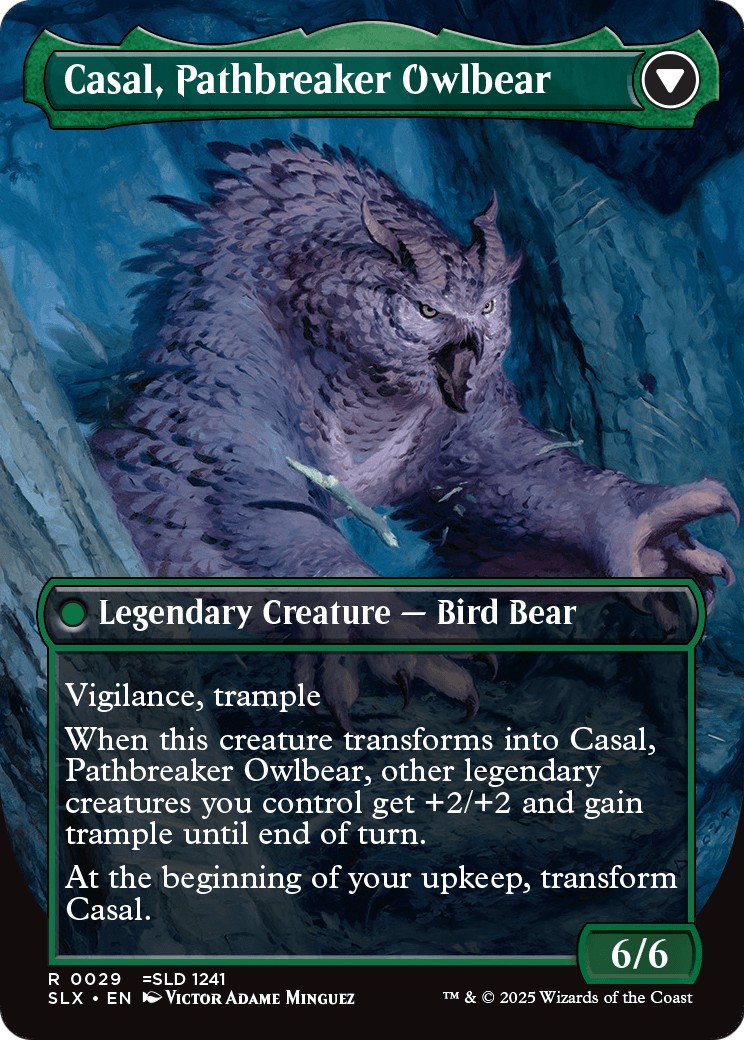 Casal, Lurkwood Pathfinder // Casal, Pathbreaker Owlbear thumbnail 2