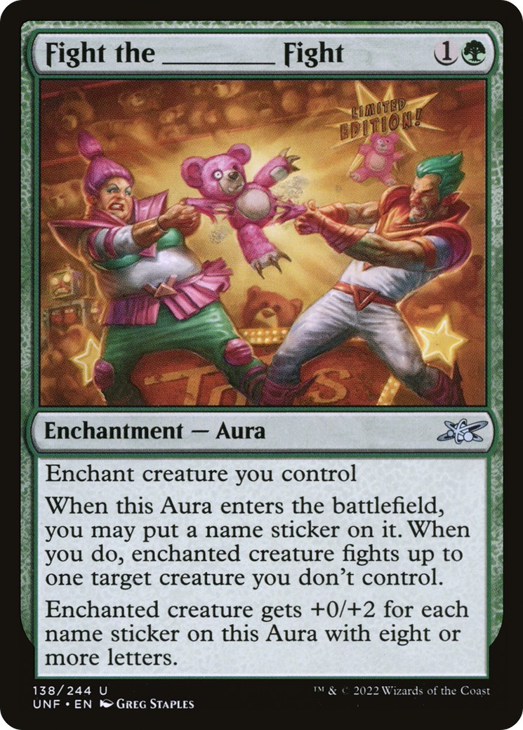 2022 Magic: The Gathering Unfinity 2022 Magic: The Gathering Unfinity #138 trading card
