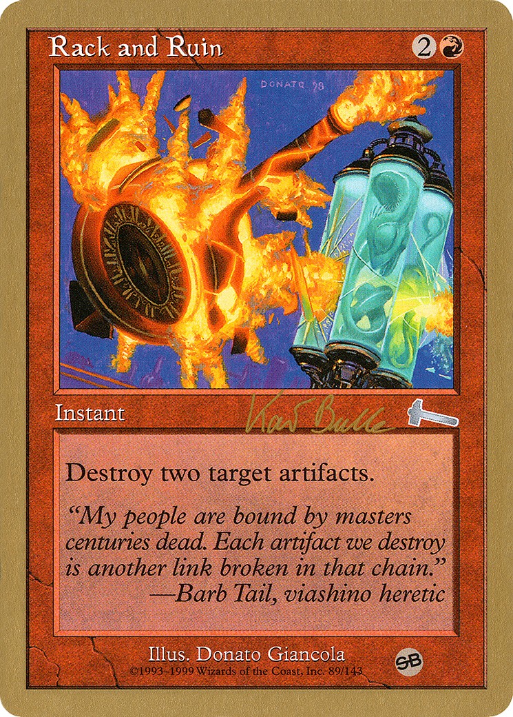 1999 Magic: The Gathering World Championship Decks 1999 Magic: The Gathering World Championship Decks #kb89sb trading card
