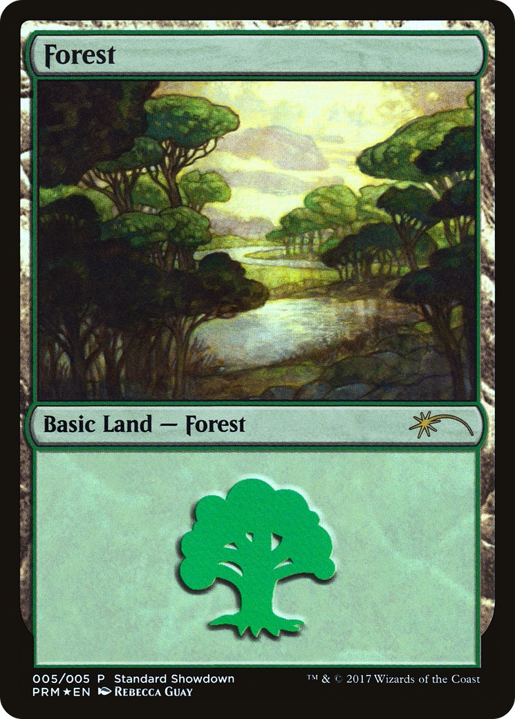 2017 Magic: The Gathering XLN Standard Showdown Forest #5 trading card
