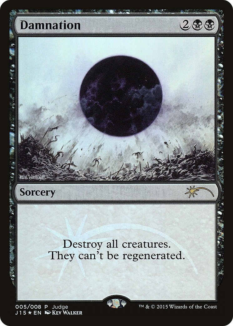 2015 Magic: The Gathering Judge Gift Cards Damnation #5 trading card