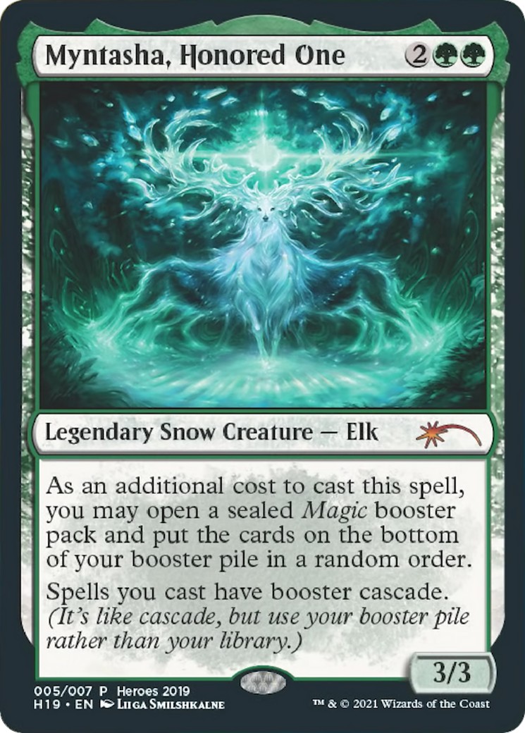 2020 Magic: The Gathering Heroes of the Realm Myntasha, Honored One #5 trading card
