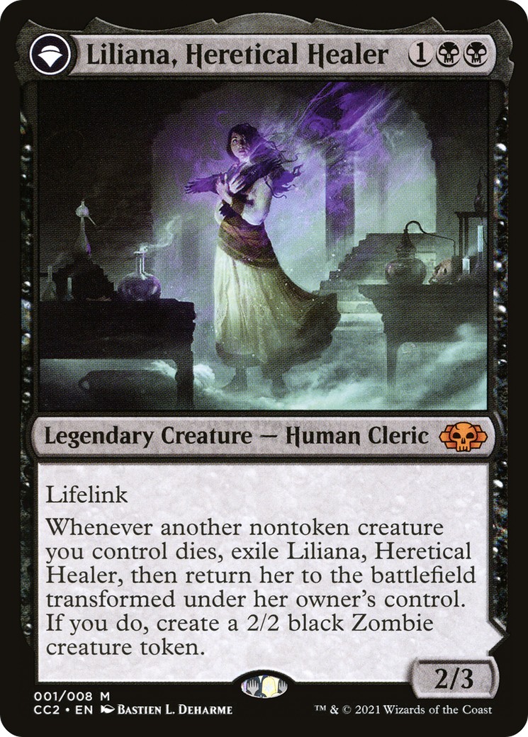 Liliana, Heretical Healer // Liliana, Defiant Necromancer - Image 1