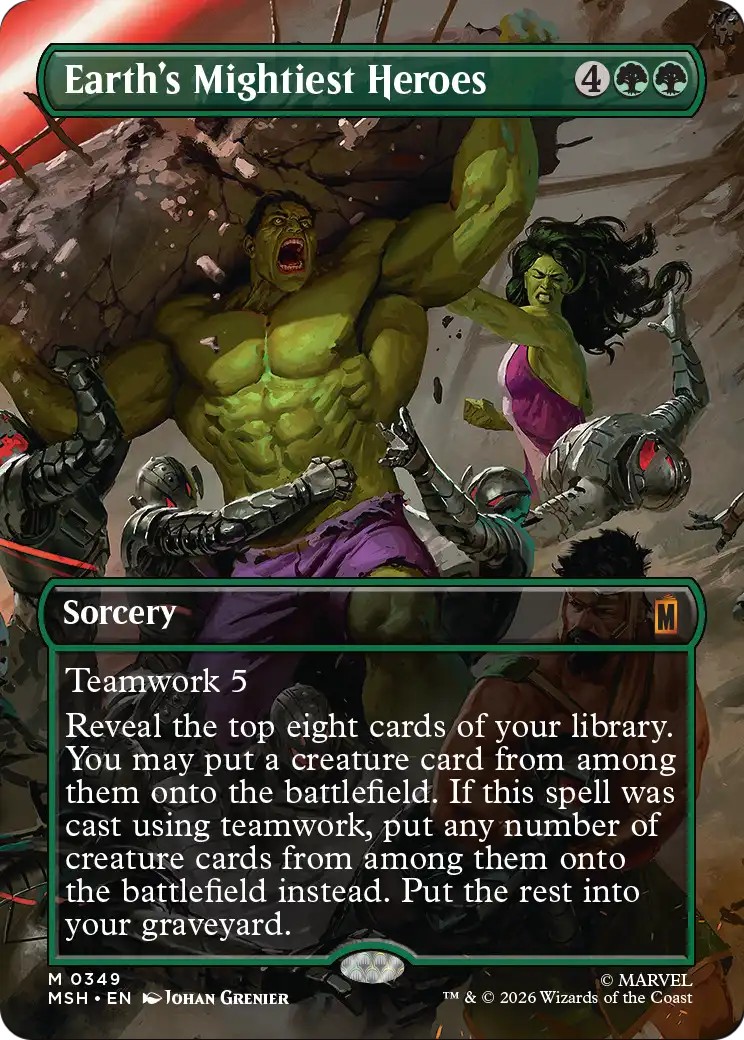 2026 Magic: The Gathering Marvel Super Heroes 2026 Magic: The Gathering Marvel Super Heroes #349 trading card