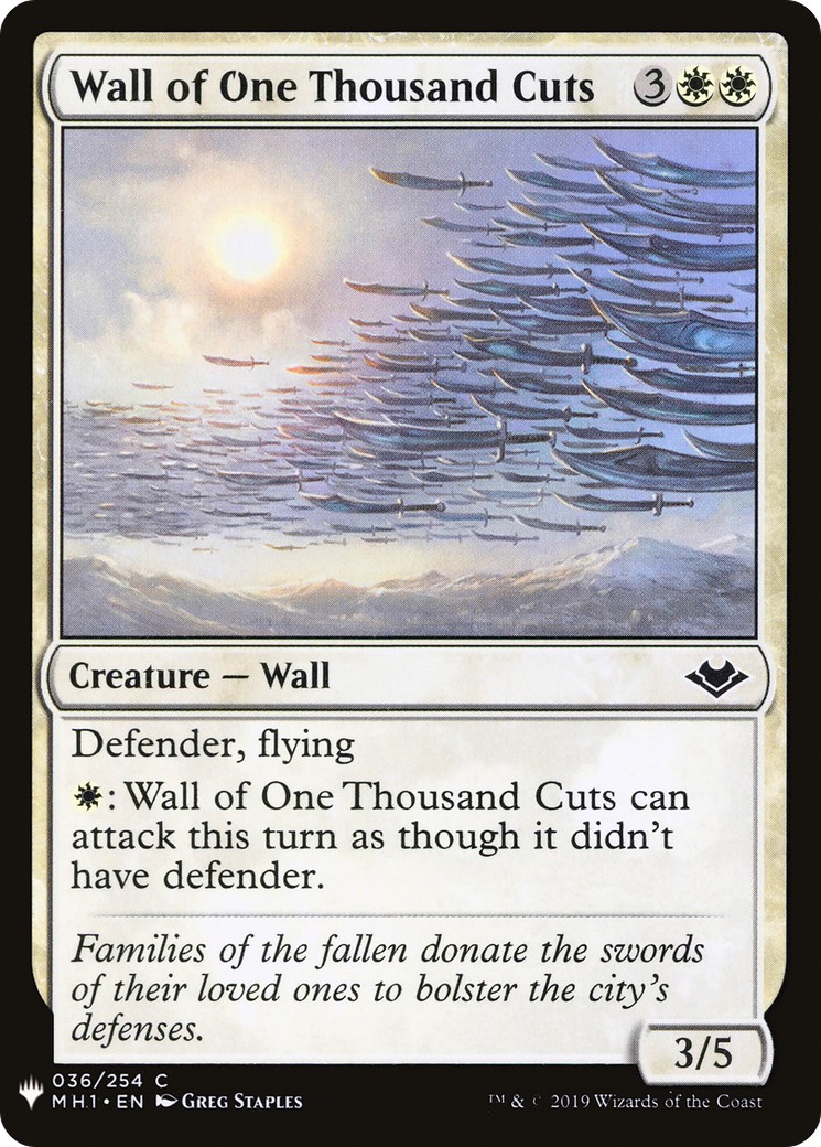 Wall of One Thousand Cuts - Image 1